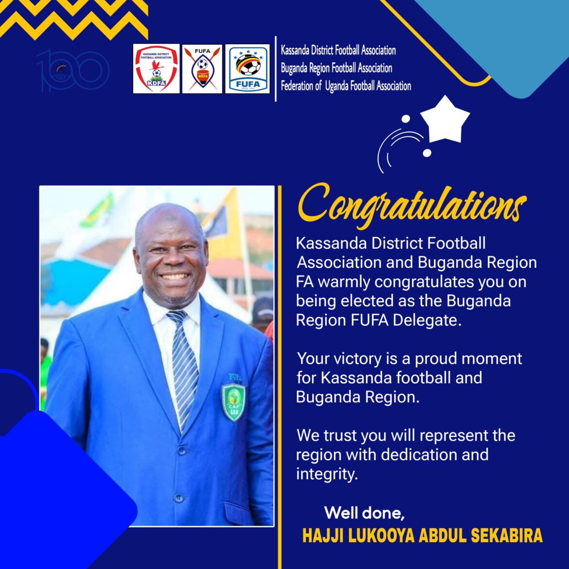 Buganda votes Hajji Ssekabira over Mpiima as they decide on whom to represent the region at FUFA Assembly for next four years