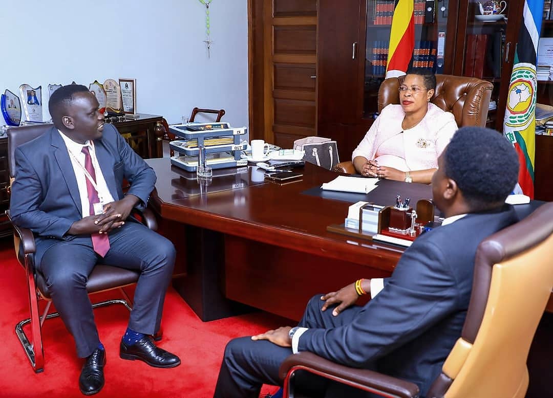 Pictorial: Speaker Rt. Hon. Among meets Federation of Uganda American Football officials