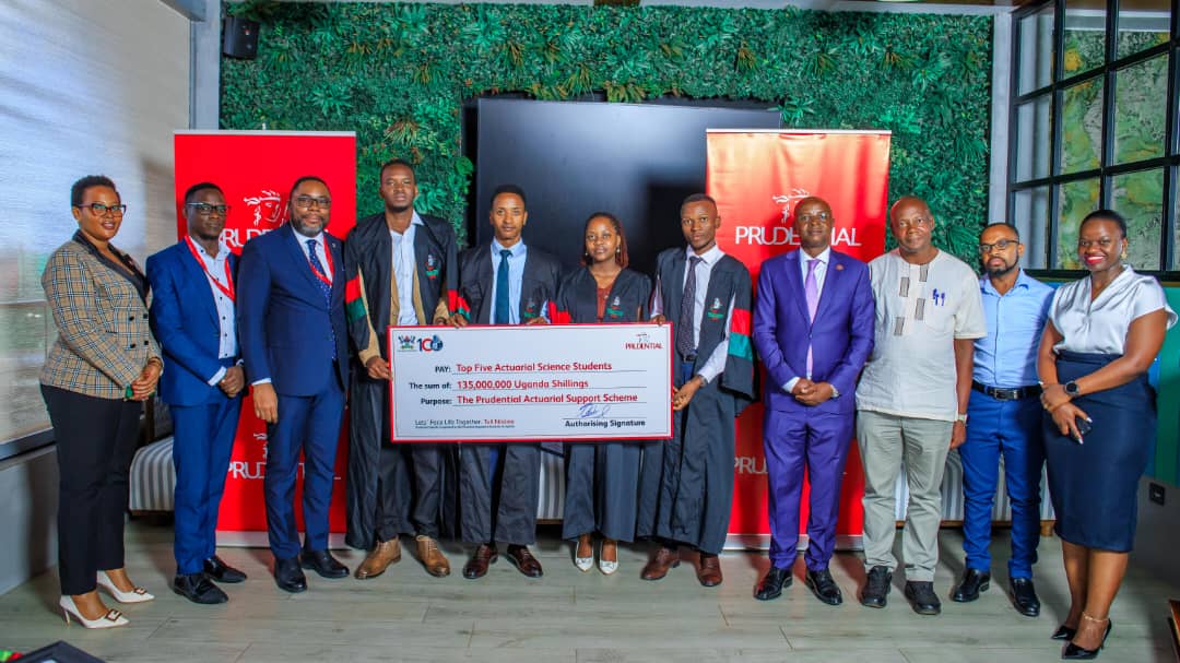 Prudential Uganda awards UGX 135 million to top Makerere Actuarial graduates
