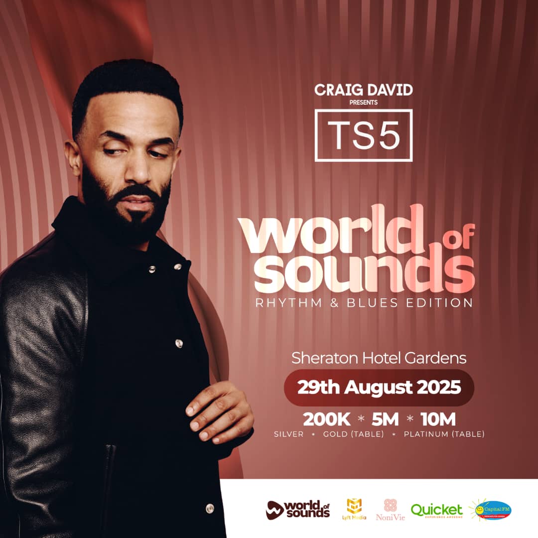 English music gem Craig David to headline world of sounds season 2 concert in Kampala