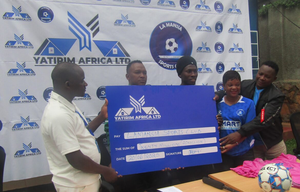Yatirim Africa Ltd donates Ug.Shs 20M, Jerseys and Balls to La Mansia Sports Club