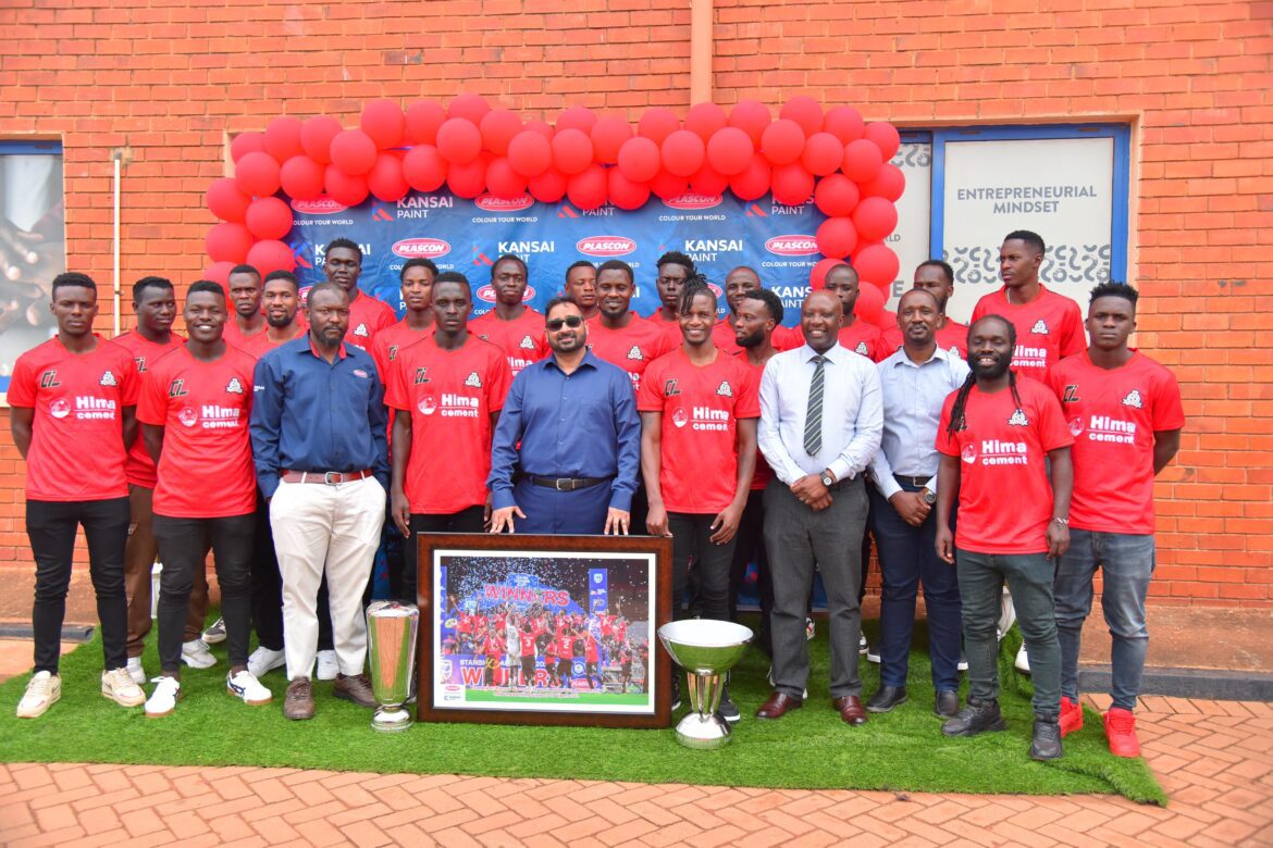 Vipers SC Celebrates historic double with trophy parade at Plascon head offices in Namanve