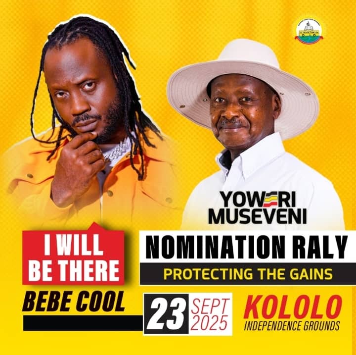 Bebe Cool to lead star studded lineup in Kololo as President Museveni gets nominated this Tuesday