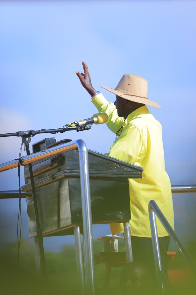 Museveni campaigns in border district of Amudat, appeals for more support