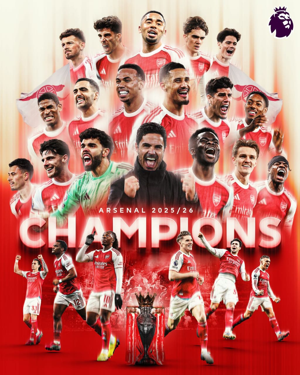 Arsenal crowned English Premier League champions as 22-year wait comes to an end