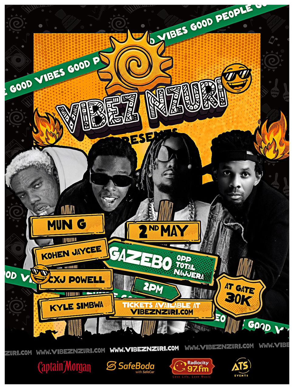 Mun G, Kohen Jaycee to headline Vibez Nzuri’s first 2026 edition in Najjera