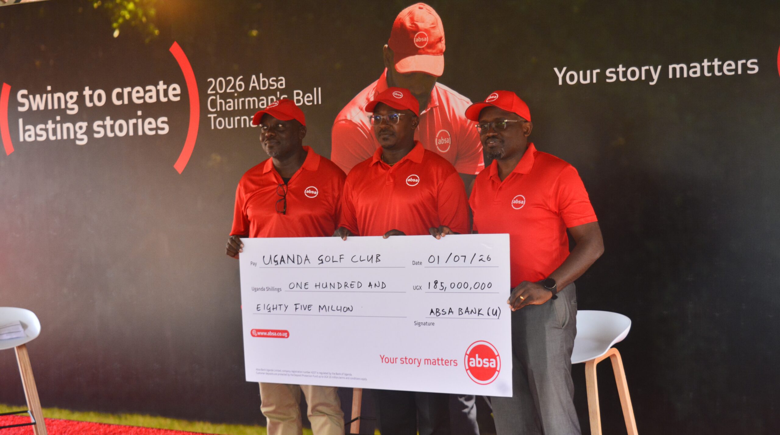 Absa Bank bankrolls rebranded Chairman’s Bell tournament at Uganda Golf Club to a tune of Ug.Shs 185M