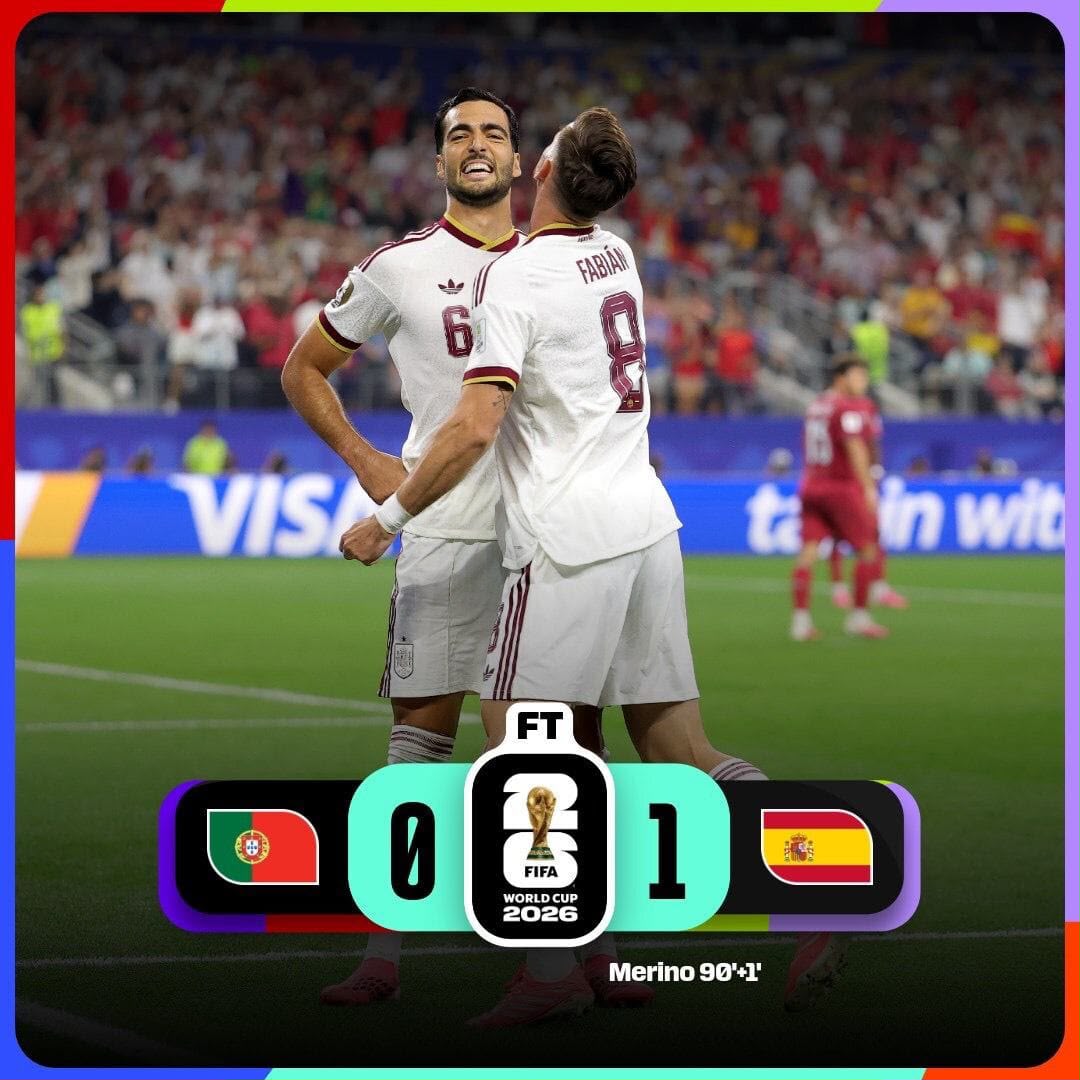 WORLD CUP 2026: Spain eliminate Portugal to reach quarter-Finals