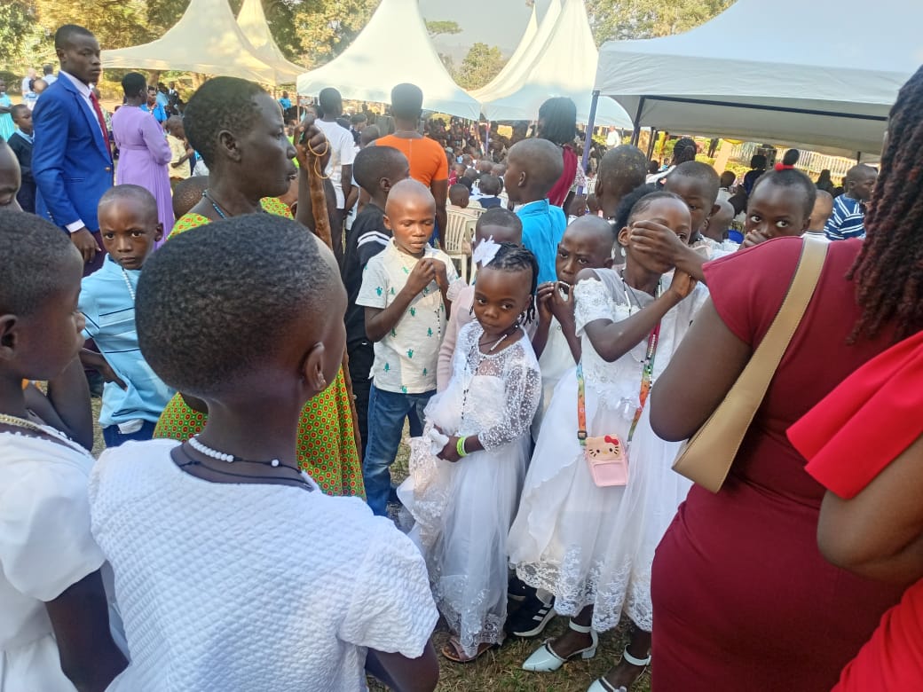 Over 10,000 children celebrate mission Sunday at Kimanya Parish