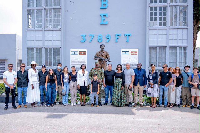 ISRAELITES RAID: CDF Muhoozi Unveils Legacy Statue At The Old Entebbe Airport Terminal