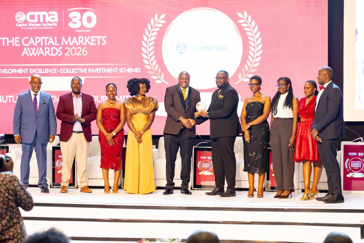 Old Mutual Investment Group Uganda wins market development Excellence Award at the Annual Capital Markets awards