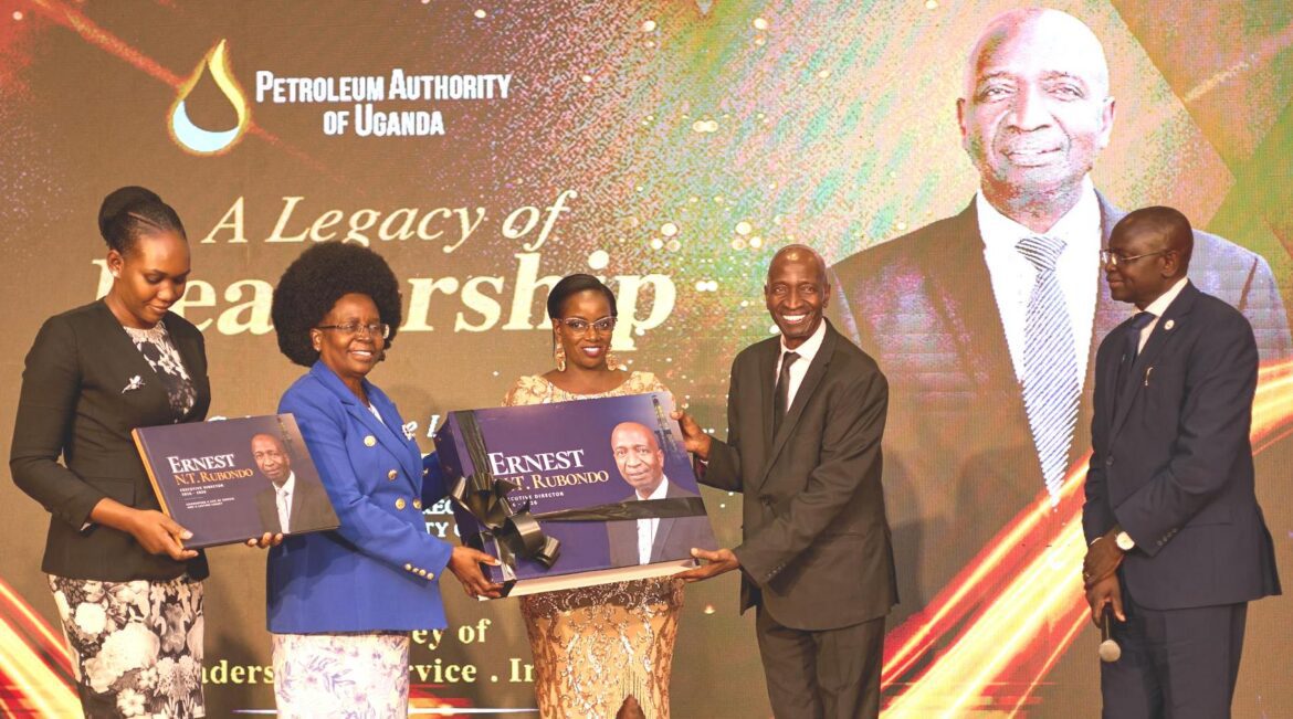 THE MIGHTY KING PIN:Petroleum Authourity Staff Say Bye Bye To Outgoing Boss ERNEST RUBONDO